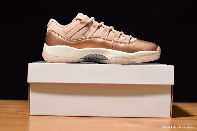 Kicked Out Shoe Store Rose GS 11 Gold Jordan Low Air AH7860-105 0517